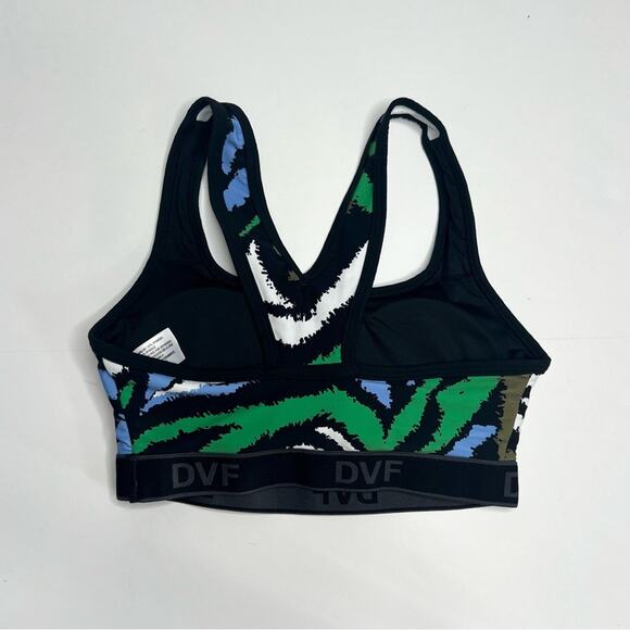Diane Von Furstenberg x Target Disco Zebra Sports Bra - Picture 2 of 3